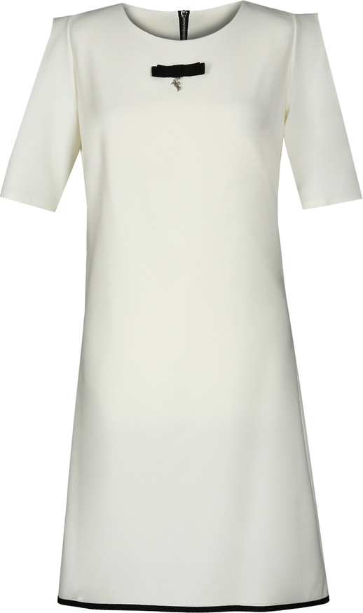 Sukienka Fokus z krótkim rękawem midi w stylu klasycznym