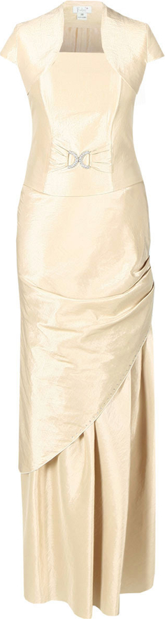Sukienka Fokus z krótkim rękawem z dekoltem w karo asymetryczna
