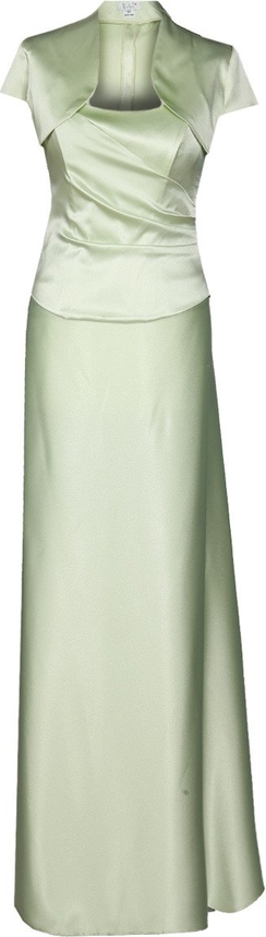 Sukienka Fokus z krótkim rękawem z satyny rozkloszowana