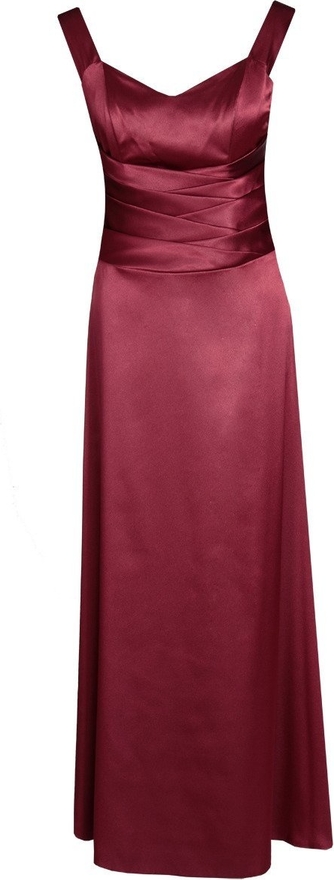 Sukienka Fokus z satyny z dekoltem w kształcie litery v