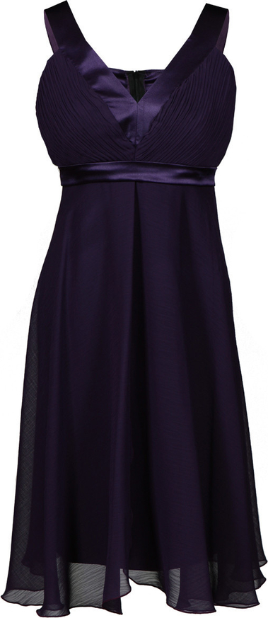 Sukienka Fokus z szyfonu z dekoltem w kształcie litery v