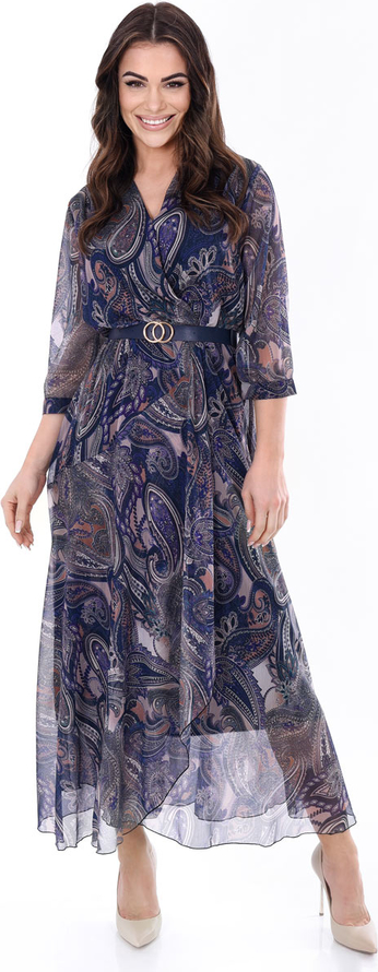 Sukienka Fokus z tkaniny z dekoltem w kształcie litery v