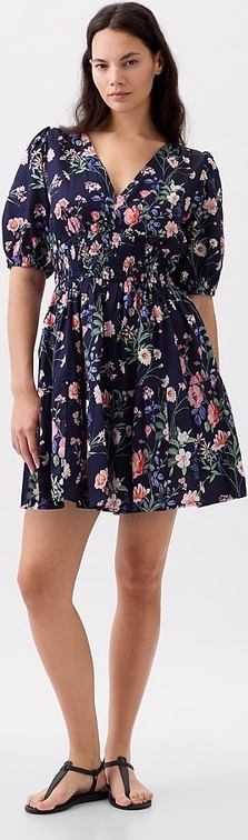 Sukienka Gap mini w stylu casual z bawełny