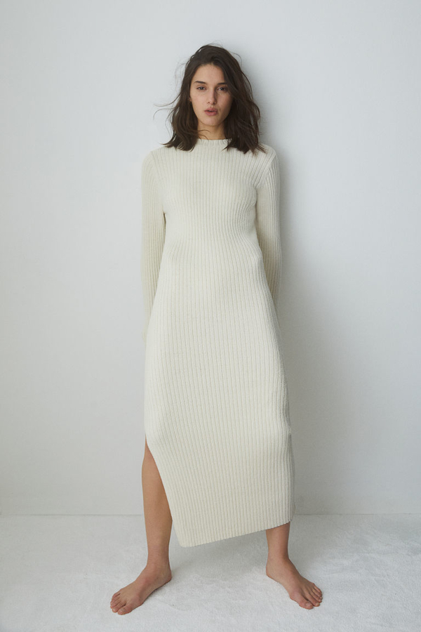 Sukienka H & M dopasowana maxi w stylu casual