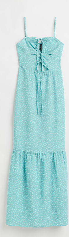 Sukienka H & M maxi na ramiączkach z tkaniny