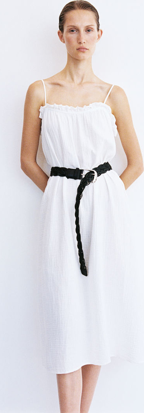 Sukienka H & M maxi z okrągłym dekoltem w stylu casual