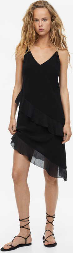 Sukienka H & M mini na ramiączkach z dekoltem w kształcie litery v