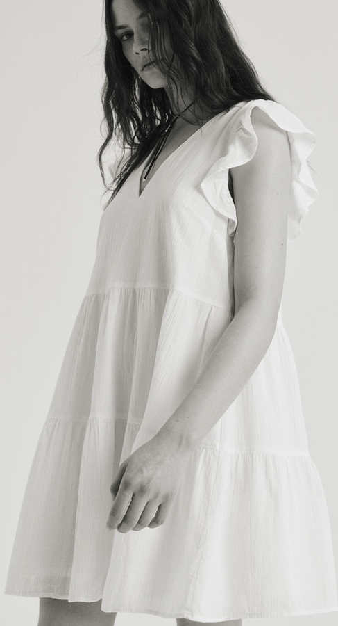 Sukienka H & M mini w stylu casual z tkaniny