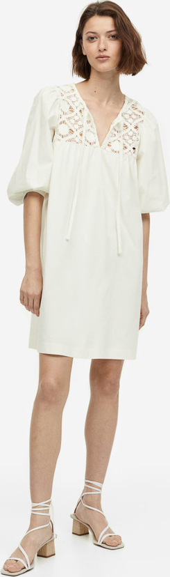 Sukienka H & M mini z krótkim rękawem w stylu casual