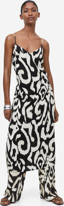 Sukienka H & M na ramiączkach maxi z dekoltem w kształcie litery v