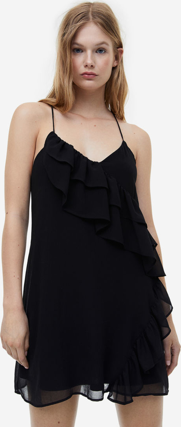 Sukienka H & M na ramiączkach z dekoltem w kształcie litery v mini