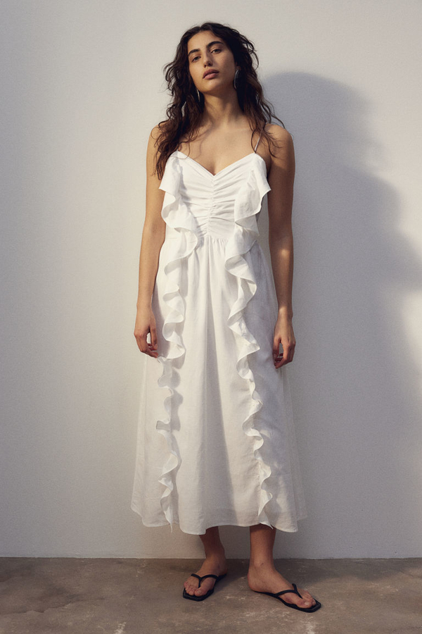 Sukienka H & M na ramiączkach z tkaniny