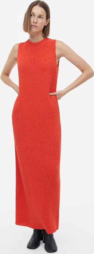 Sukienka H & M prosta bez rękawów z bawełny