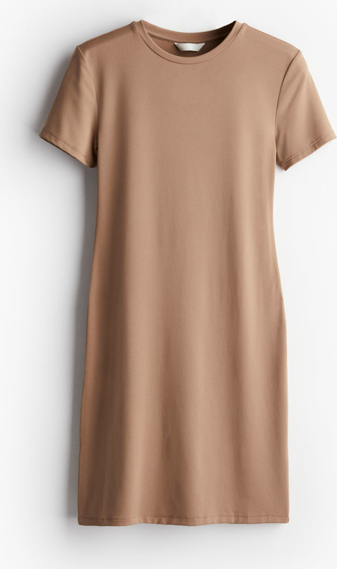 Sukienka H & M t-shirt z krótkim rękawem z okrągłym dekoltem