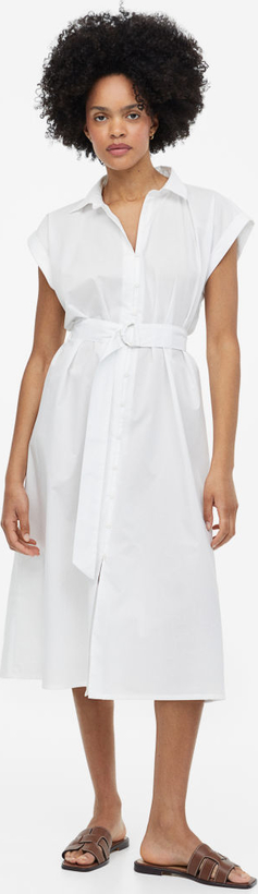 Sukienka H & M w stylu casual z krótkim rękawem szmizjerka