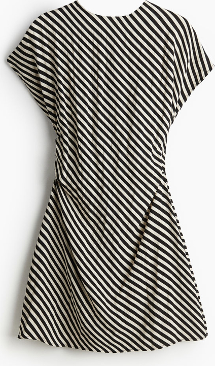 Sukienka H & M w stylu casual z krótkim rękawem z tkaniny