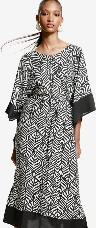 Sukienka H & M w stylu casual z okrągłym dekoltem z tkaniny
