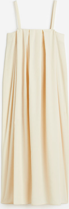 Sukienka H & M z dekoltem w karo z satyny