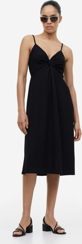 Sukienka H & M z dekoltem w kształcie litery v z dżerseju midi