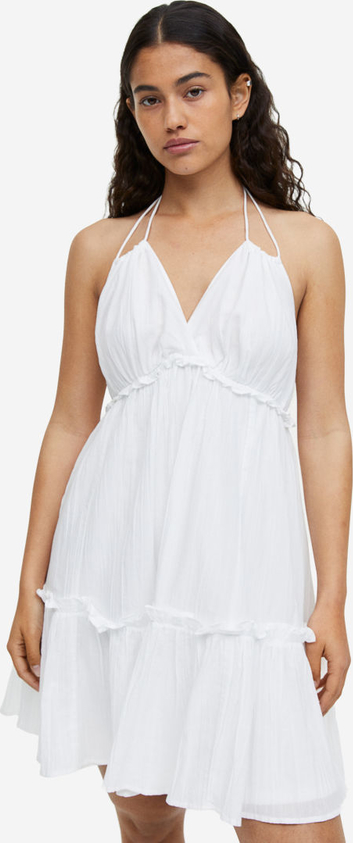 Sukienka H & M z długim rękawem mini z tkaniny