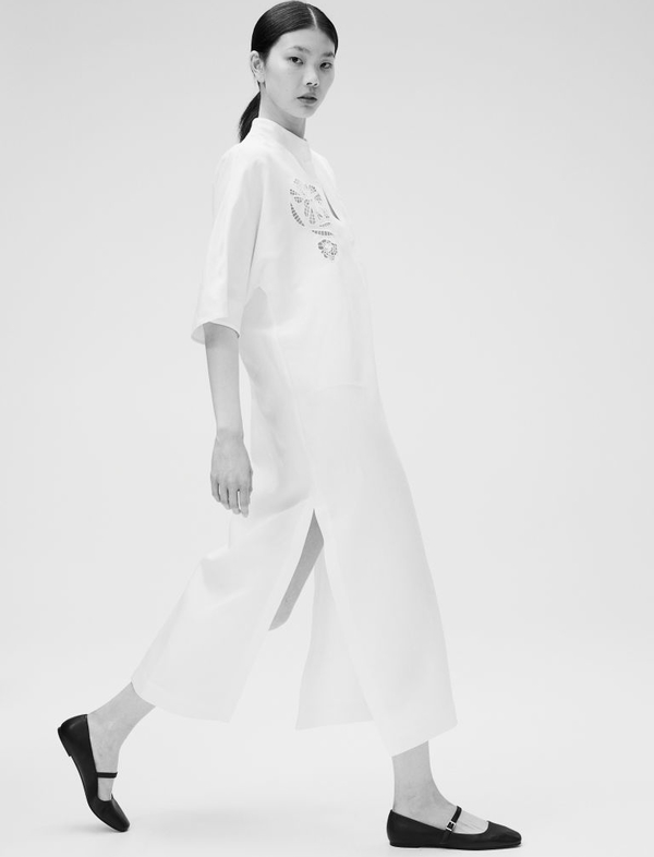 Sukienka H & M z długim rękawem w stylu casual maxi