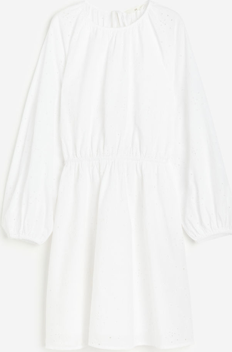 Sukienka H & M z długim rękawem w stylu casual z tkaniny