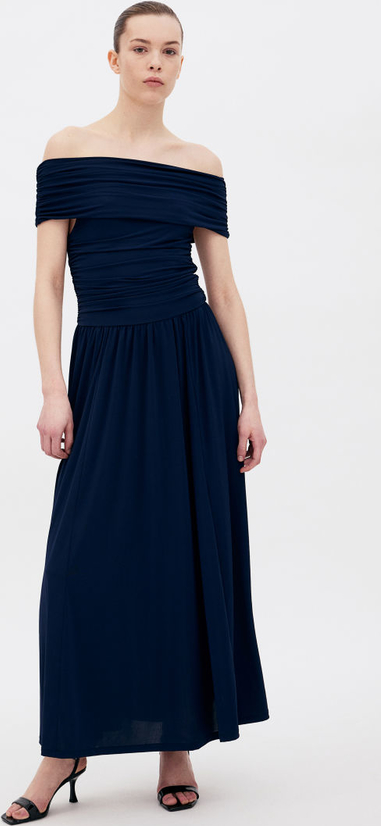 Sukienka H & M z odkrytymi ramionami z krótkim rękawem hiszpanka