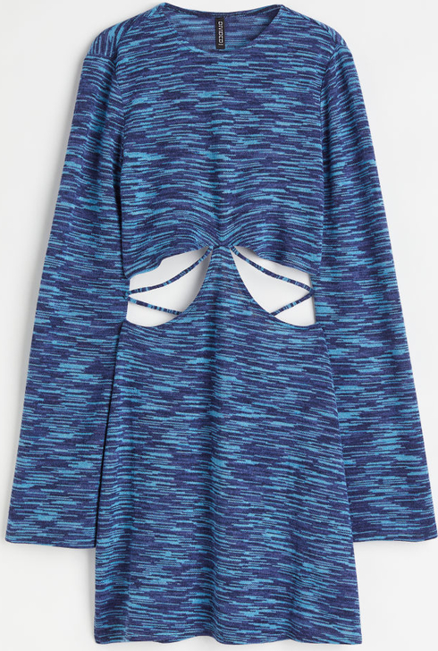 Sukienka H & M z okrągłym dekoltem w stylu casual mini