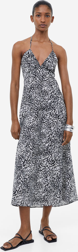 Sukienka H & M z tkaniny midi w stylu casual