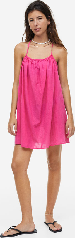 Sukienka H & M z tkaniny na ramiączkach mini
