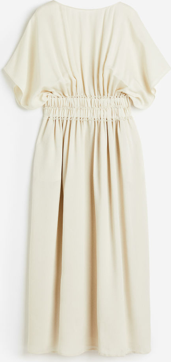 Sukienka H & M z tkaniny z okrągłym dekoltem maxi