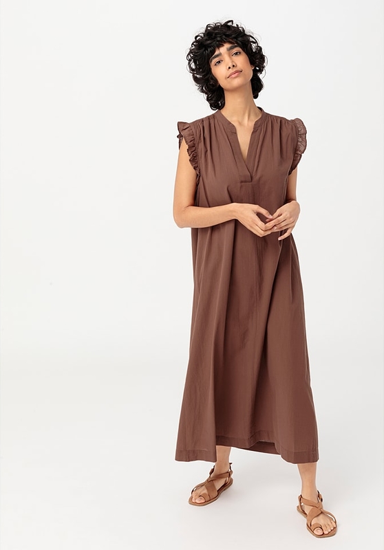 Sukienka hessnatur w stylu casual maxi z bawełny