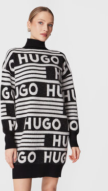 Sukienka Hugo Boss mini z długim rękawem