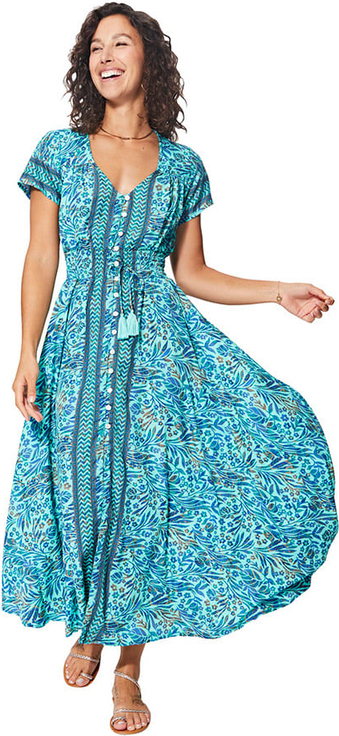 Sukienka Ipanima w stylu casual maxi z krótkim rękawem
