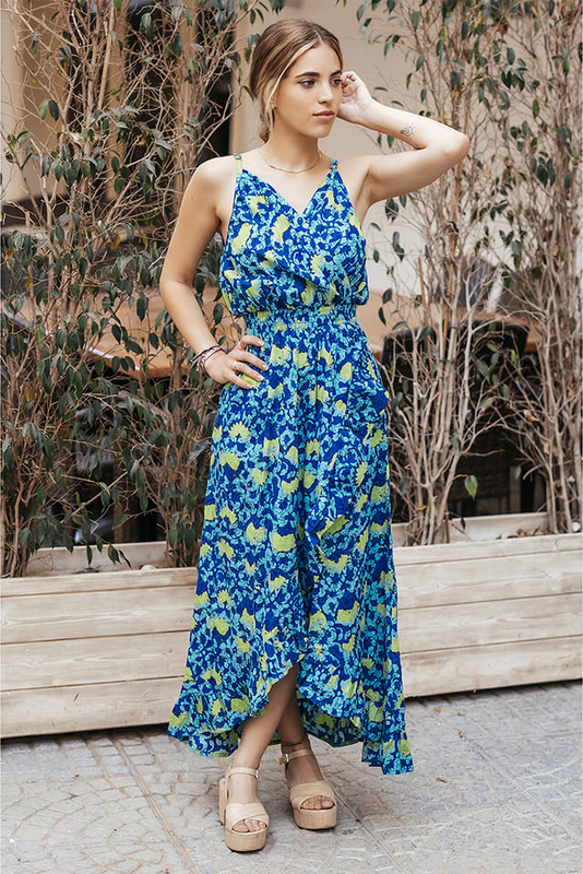 Sukienka Isla Bonita By Sigris maxi z bawełny na ramiączkach