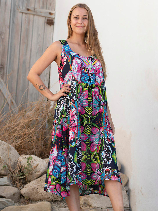 Sukienka Isla Bonita By Sigris z bawełny rozkloszowana