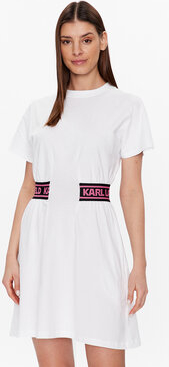 Sukienka Karl Lagerfeld mini z krótkim rękawem