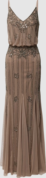 Sukienka Lace & Beads na ramiączkach maxi z dekoltem w kształcie litery v