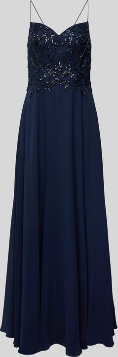 Sukienka Laona z dekoltem w kształcie litery v bez rękawów maxi