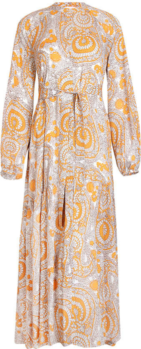 Sukienka Lieblingsstück z dekoltem w kształcie litery v koszulowa z długim rękawem