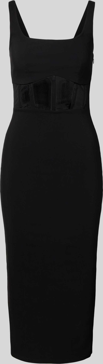 Sukienka Lipsy midi z okrągłym dekoltem