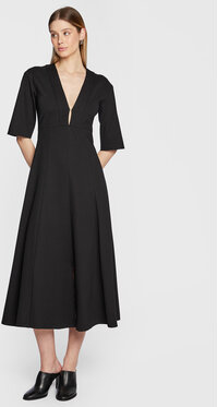 Sukienka Liviana Conti w stylu casual z dekoltem w kształcie litery v z długim rękawem