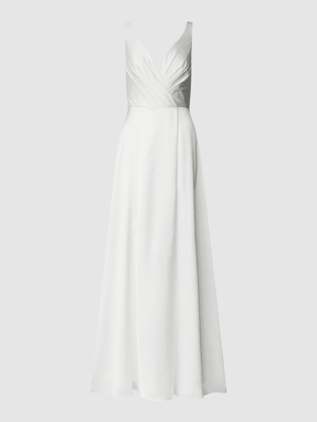 Sukienka Luxuar Fashion bez rękawów z dekoltem w kształcie litery v