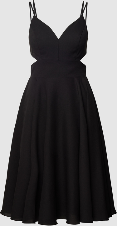 Sukienka Luxuar Fashion z dekoltem w kształcie litery v mini