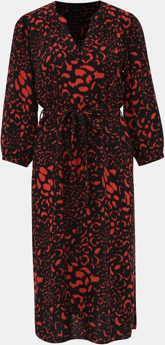 Sukienka M&Co z dekoltem w kształcie litery v midi