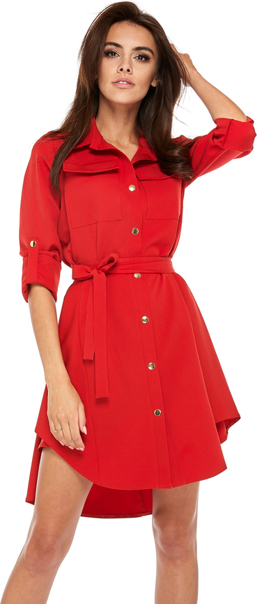 Czerwona sukienka made in poland by ooh la la