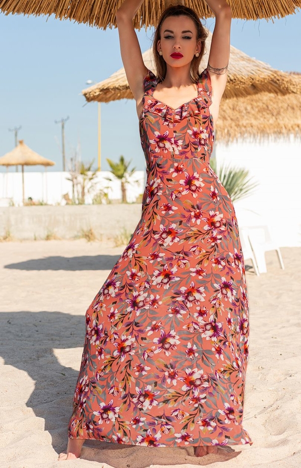 Sukienka MERRIBEL maxi z dekoltem w kształcie litery v
