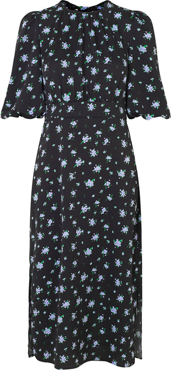 Sukienka ModstrÖm midi w stylu casual z dekoltem w kształcie litery v