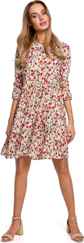 Sukienka MOE mini w stylu casual z tkaniny