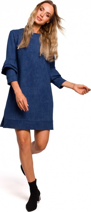 Sukienka MOE mini z bawełny w stylu casual